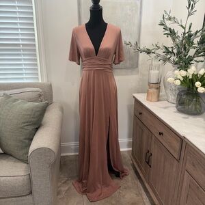 WT Baltic Born Elegant Mauve Evening Gown Bridesmaid Dress